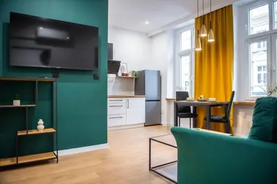 Kuchnia lub aneks kuchenny w obiekcie Apartament Łokietka