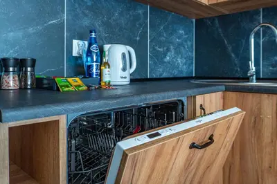 Kuchnia lub aneks kuchenny w obiekcie Apartament Słoneczny, PW Invest Home