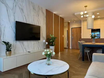 Telewizja i/lub zestaw kina domowego w obiekcie Apartamentowiec Opole 2