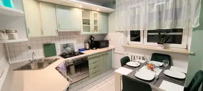 Kuchnia lub aneks kuchenny w obiekcie Apartament Opawska
