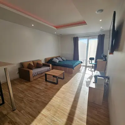 Część wypoczynkowa w obiekcie Apartament Tęczowy