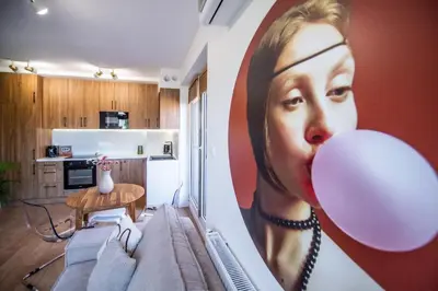 Kuchnia lub aneks kuchenny w obiekcie Apartamenty Kościuszki