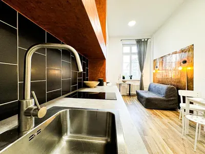Plan piętra w obiekcie 1min Walk to Market Square, Beautiful Views! Stylish 1BR Kitchen