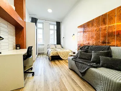 Część wypoczynkowa w obiekcie 1min Walk to Market Square, Beautiful Views! Stylish 1BR Kitchen