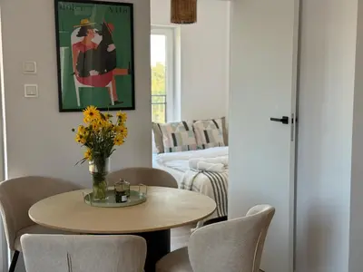 Łóżko lub łóżka w pokoju w obiekcie Kościuszki 4 Comfort Suites