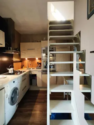 Kuchnia lub aneks kuchenny w obiekcie Apartament Stylowa Kamienica