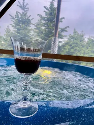 Plan piętra w obiekcie Kwatera - Pod Wiatrakiem, JACUZZI ZEWNĘTRZNE