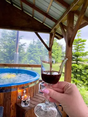 Basen w obiekcie Kwatera - Pod Wiatrakiem, JACUZZI ZEWNĘTRZNE lub w pobliżu