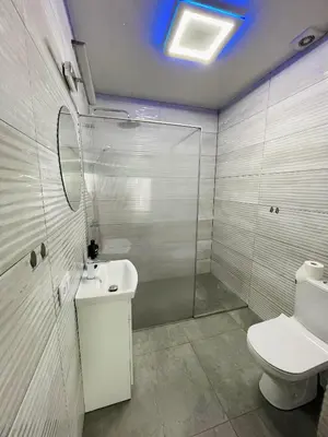 Łazienka w obiekcie Kwatera - Pod Wiatrakiem, JACUZZI ZEWNĘTRZNE