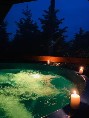 Basen w obiekcie Kwatera - Pod Wiatrakiem, JACUZZI ZEWNĘTRZNE lub w pobliżu