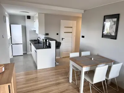 Kuchnia lub aneks kuchenny w obiekcie Apartament Piast