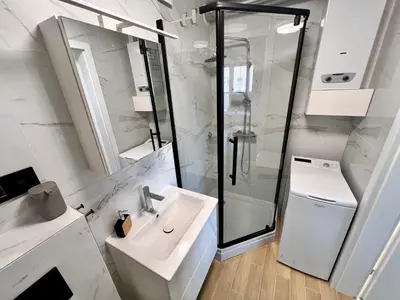 Łazienka w obiekcie Apartament Piast