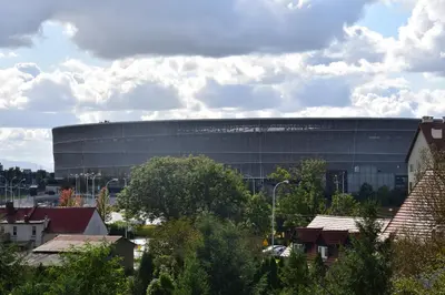 Budynek, w którym mieści się apartament