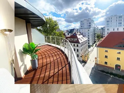 Budynek, w którym mieści się apartament