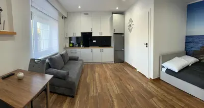 Telewizja i/lub zestaw kina domowego w obiekcie Apartament Magdalenka