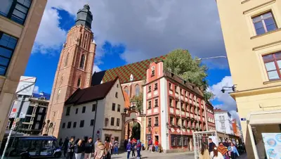 Widok na miasto Wrocław z tego apartamentu