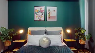 Łóżko lub łóżka w pokoju w obiekcie Aparthotel Market Square TectumApartments