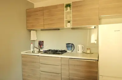 Kuchnia lub aneks kuchenny w obiekcie Cozy apartment 5 min walk from Rynek square