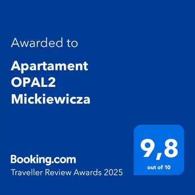 Certyfikat, podpis lub inny dokument wystawiony w obiekcie Apartament OPAL2 Mickiewicza