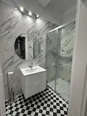 Łazienka w obiekcie Apartament OPAL2 Mickiewicza
