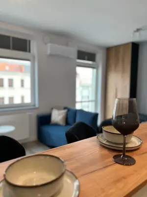 Część wypoczynkowa w obiekcie Pomorska Apartment