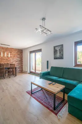 Część wypoczynkowa w obiekcie Apartament Werona Check-in 24h AirCon Privat Parking
