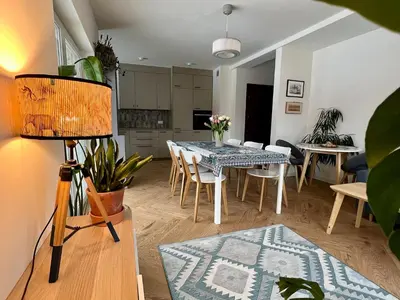 Kuchnia lub aneks kuchenny w obiekcie W centrum uzdrowiska