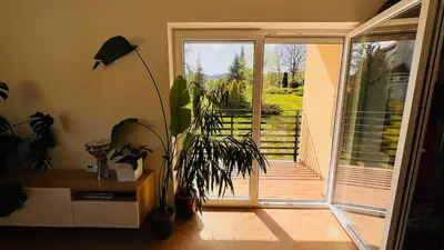Ogród w obiekcie W centrum uzdrowiska