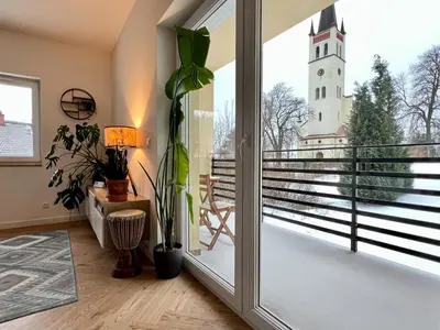 Balkon lub taras w obiekcie W centrum uzdrowiska