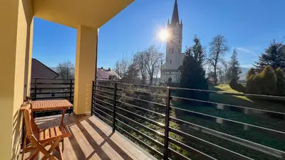 Balkon lub taras w obiekcie W centrum uzdrowiska