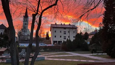 Wschód lub zachód słońca widziany z tego apartamentu