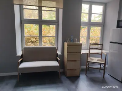 Część wypoczynkowa w obiekcie Apartament Grey