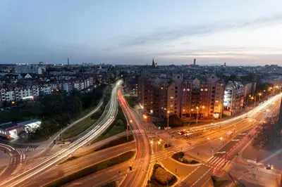 Widok na miasto Wrocław z tego apartamentu