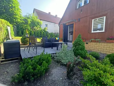 Ogród w obiekcie Apartament pod lipami