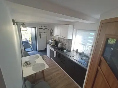 Kuchnia lub aneks kuchenny w obiekcie Apartament pod lipami