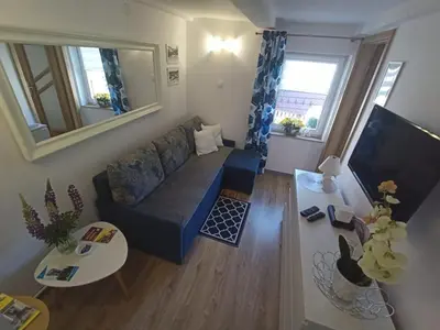 Część wypoczynkowa w obiekcie Apartament pod lipami