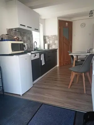 Kuchnia lub aneks kuchenny w obiekcie Apartament pod lipami