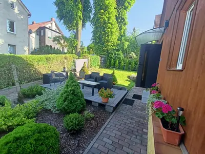Ogród w obiekcie Apartament pod lipami