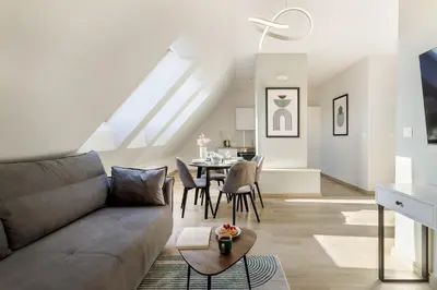 Część wypoczynkowa w obiekcie Sonata Apartments