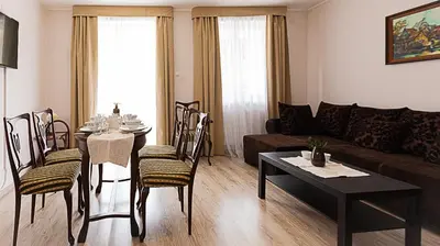 Część wypoczynkowa w obiekcie Vacation Club - Aleja Zwycięzców 6F Apartament 15