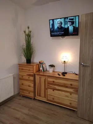 Telewizja i/lub zestaw kina domowego w obiekcie Apartamenty Pod Gruszą