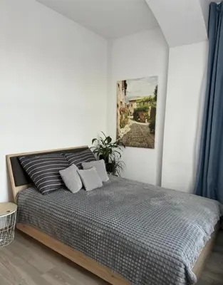 Łóżko lub łóżka w pokoju w obiekcie Apartament WITELONA