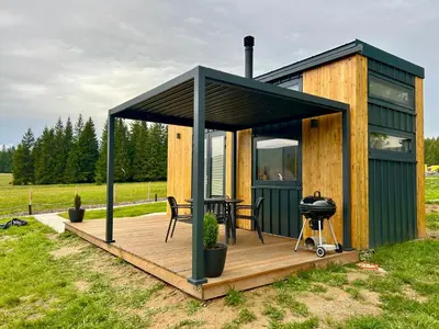 Ogród w obiekcie Czech Tinyhouse Lasówka