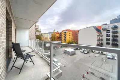 Balkon lub taras w obiekcie Zyndrama City Centre Deluxe Apartment by BookingHost
