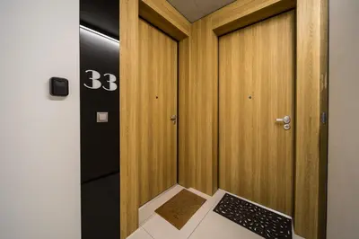 Plan piętra w obiekcie Zyndrama City Centre Deluxe Apartment by BookingHost