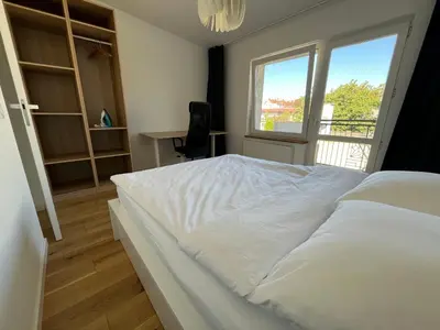 Łóżko lub łóżka w pokoju w obiekcie Fantastays - Starlight