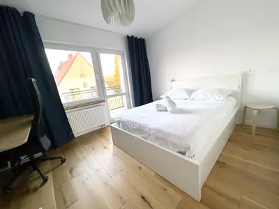 Łóżko lub łóżka w pokoju w obiekcie Fantastays - Starlight