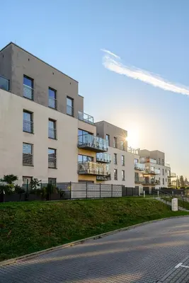 Budynek, w którym mieści się apartament