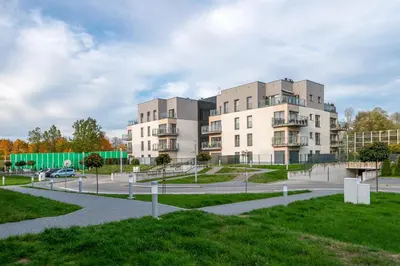 Budynek, w którym mieści się apartament