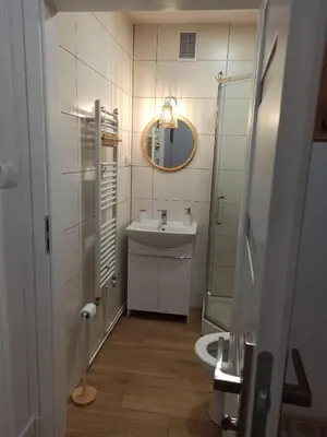 Łazienka w obiekcie Słoneczny apartament z prywatną sauną w Stroniu Śląskim